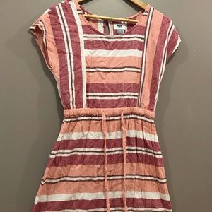 💛2 for $15 boho linen dress with drawstring waist